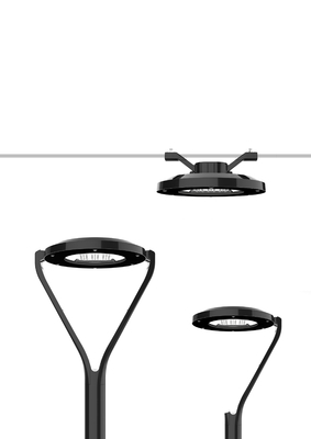 IP65 Suya Dayanıklı Bahçe Direği Led Işıkları 90W Açık Park Lambası Peyzaj Sonrası Üst Kare