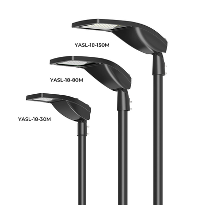 Büyük Yol İçin Gri 4000K 80 Watt Ra70 Alüminyum Led Sokak Lambası