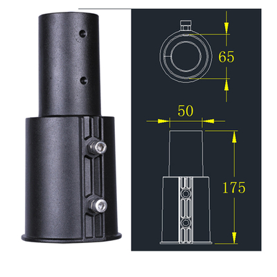 ADC12 A380 Döküm Bileşenleri Parçaları Sokak Lambası 60mm ila 80mm Adaptör