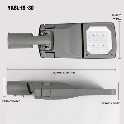 Özelleştirilmiş Döküm Alüminyum LED Sokak Lambası Muhafazası 40W 50W 60W