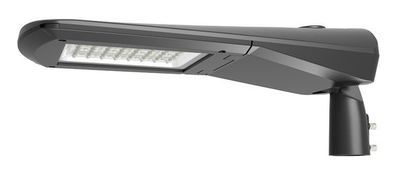 Dimmable 120lm/W 3000k Ra80 IK08 Die Casting Alüminyum LED Sokak Işığı IP66 Ana Yol için Siyah Renk